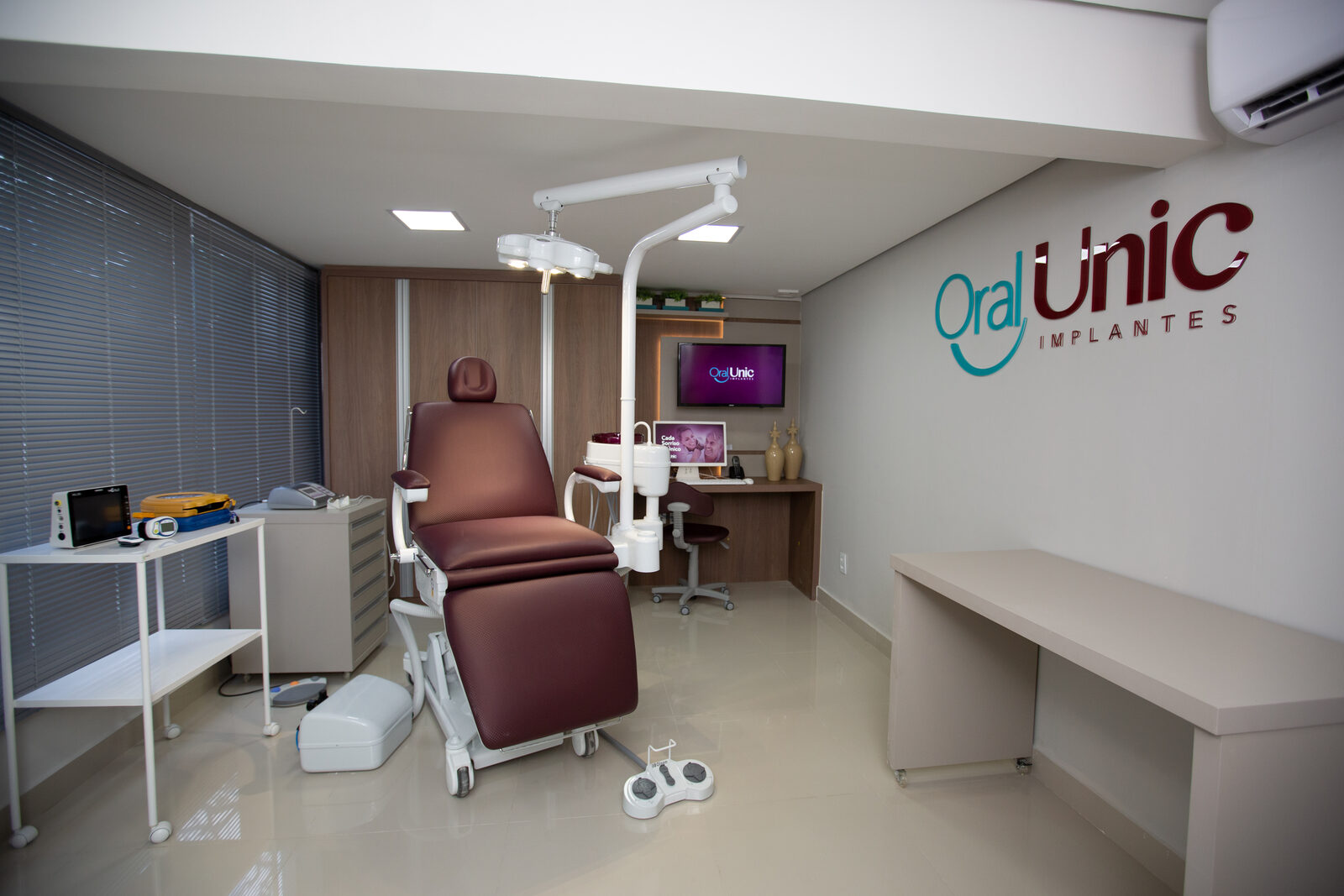 Consultório moderno e equipado da Oral Unic Campo Grande