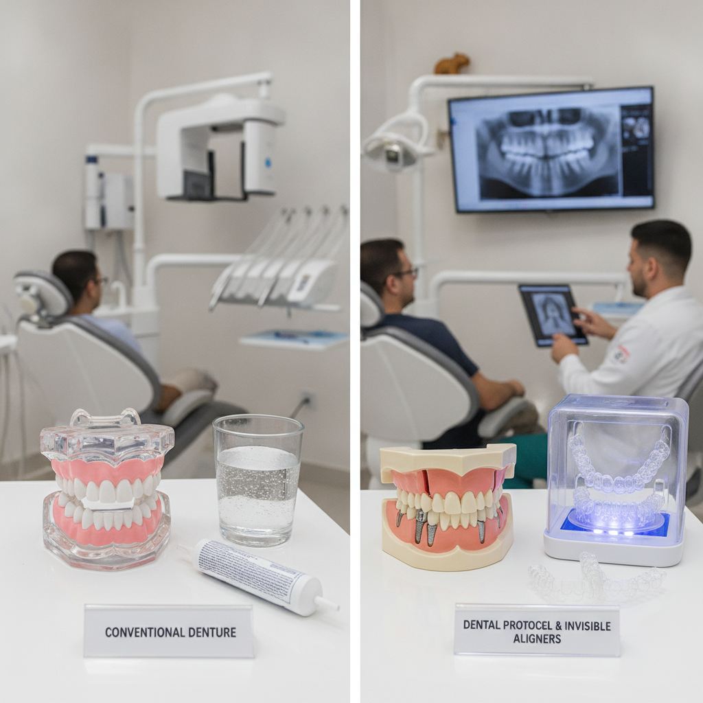 Diferença entre Protocolo Dentário e Prótese Convencional