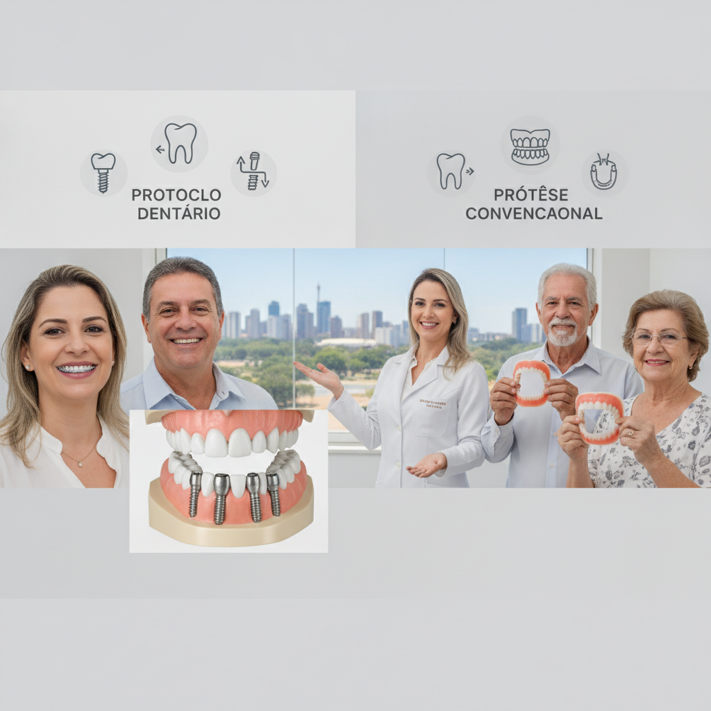 Diferença entre Protocolo Dentário e Prótese Convencional