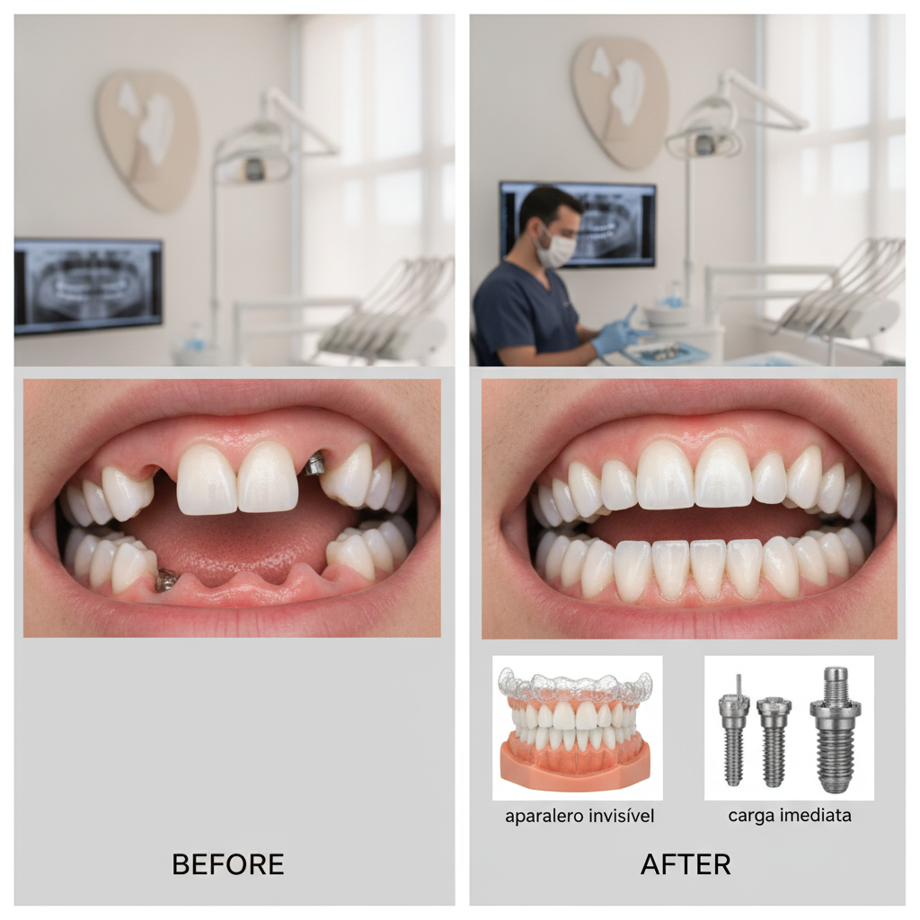 Implante Dentário Antes e Depois em Campo Grande MS