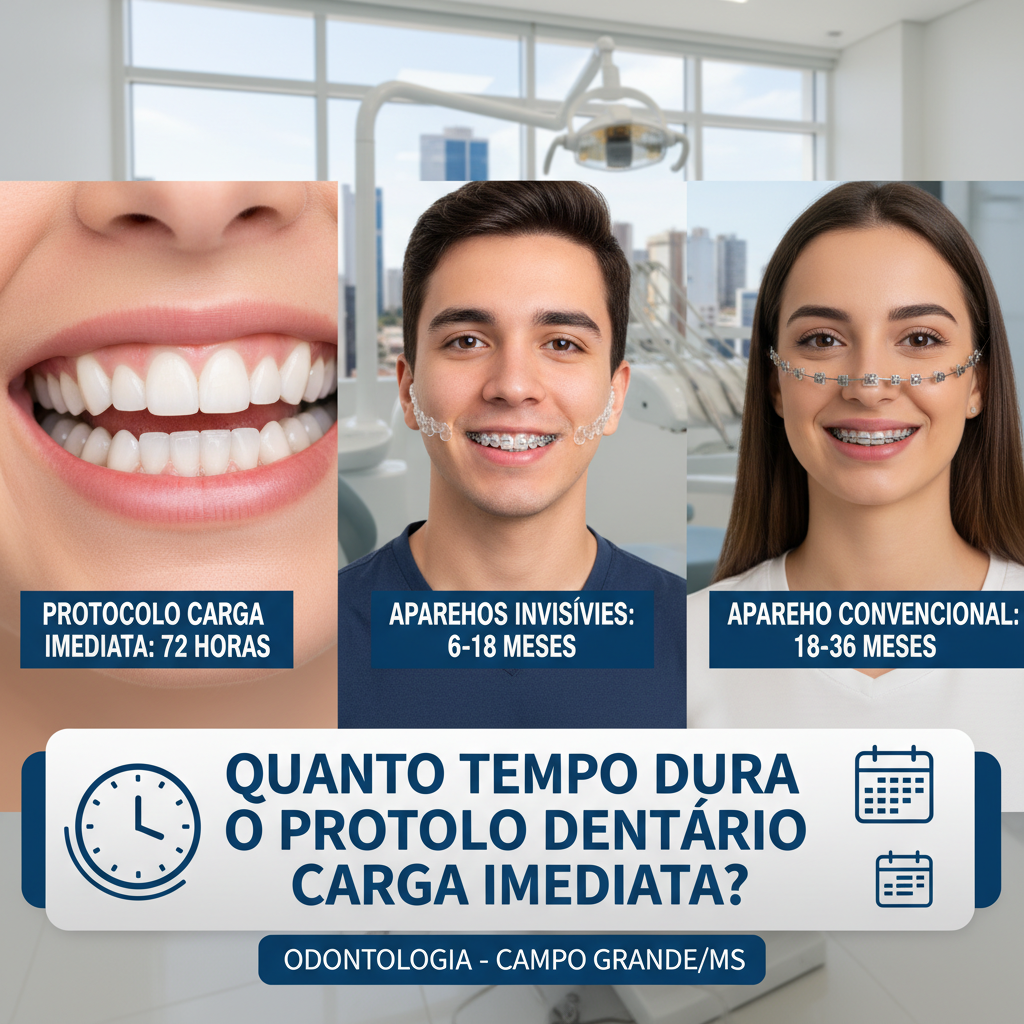 Protocolo Dentário Carga Imediata: Quanto Tempo Dura em Campo Grande MS