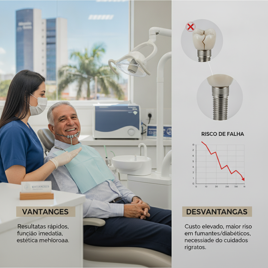 Protocolo Dentário Carga Imediata: Vantagens e Desvantagens